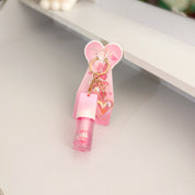 Gloss rosa con llavero de corazón Lucky Model