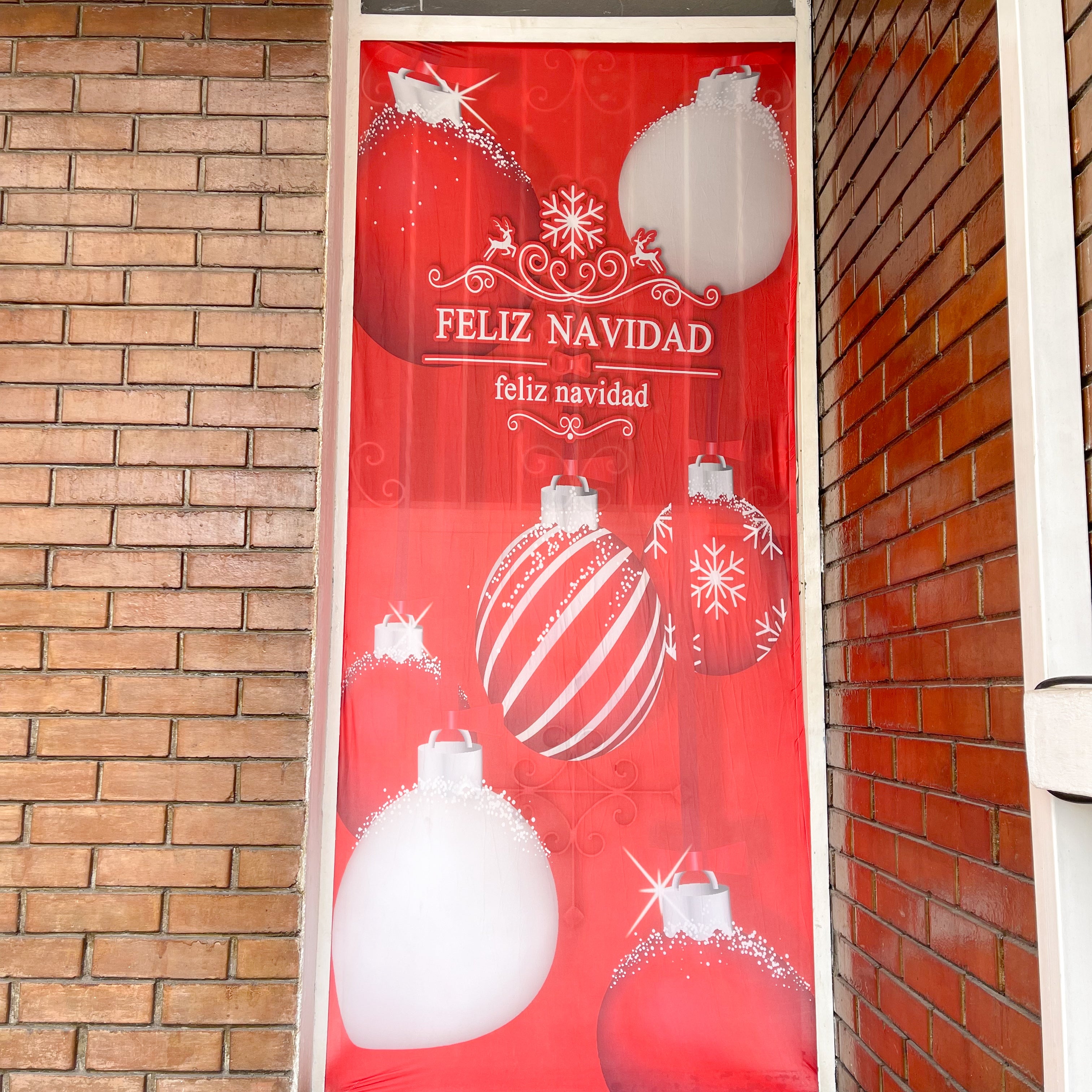 Funda navideña para puerta