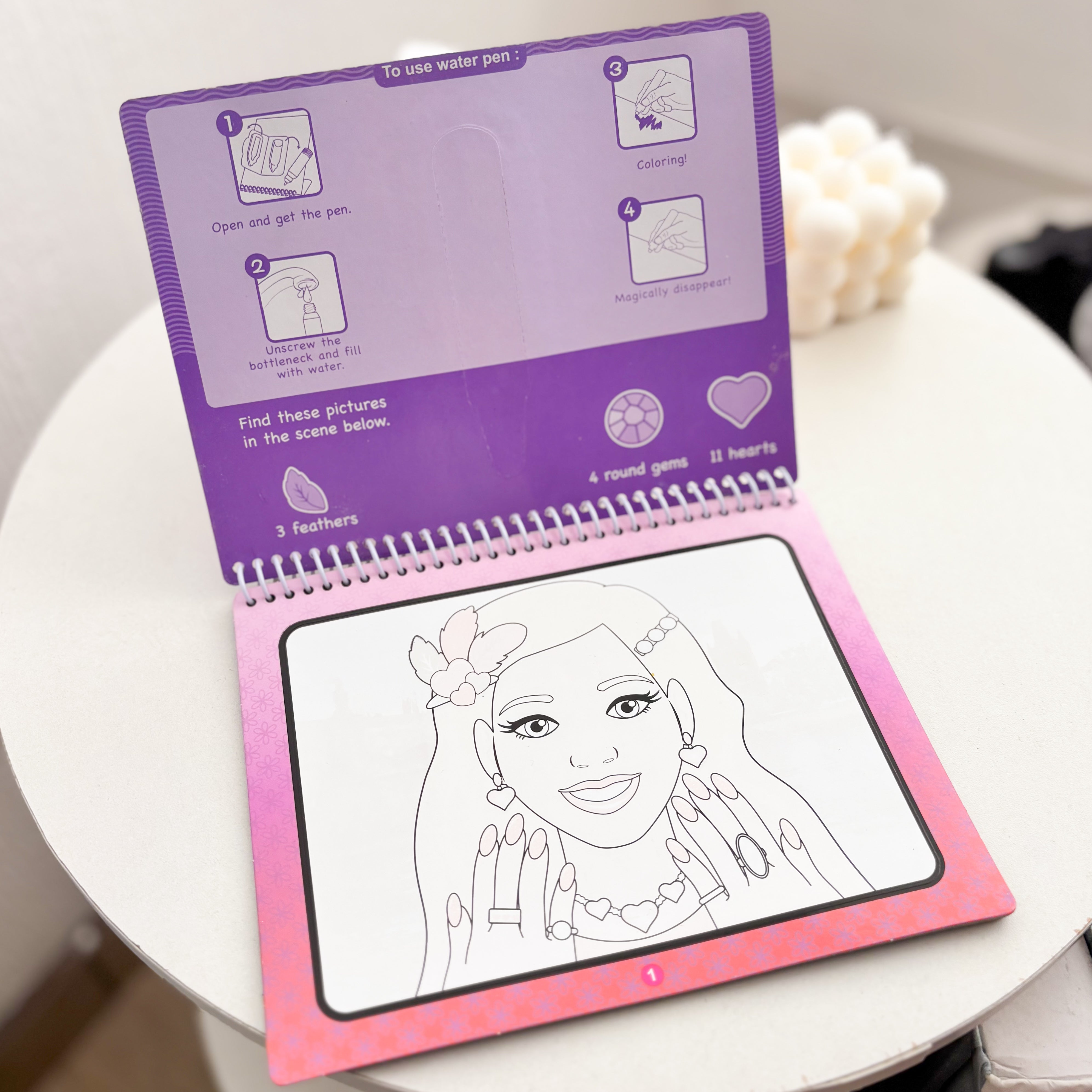 Libro infantil de agua para colorear - Dressygt