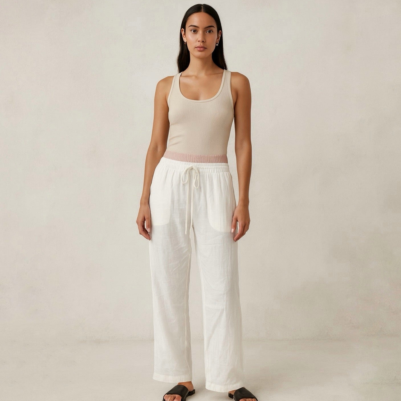Pantalón palazzo ligero para dama