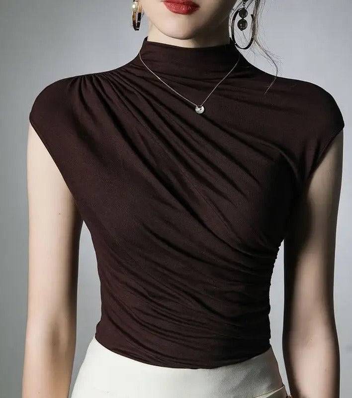 Blusa con diseño fruncida