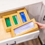 Organizador de bolsas ziploc de cocina