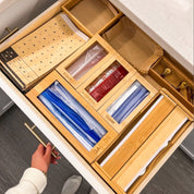 Organizador de bolsas ziploc de cocina