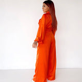 Conjunto de blusa y palazzo fashion