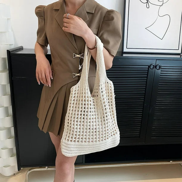 Bolso tejido tipo tote