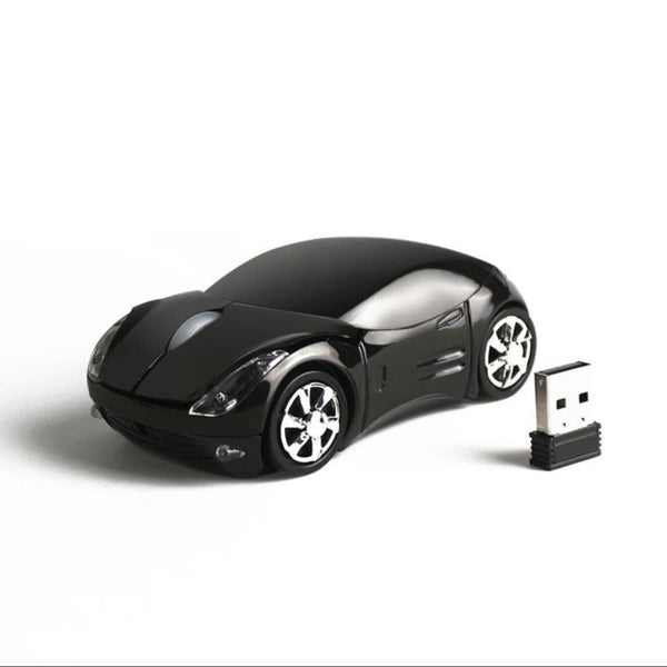 Mouse con diseño de carro inalámbrico