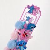 Set de colas de figuras de hello kitty, capibara y stitch
