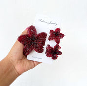 Set de tres Ganchos de flor