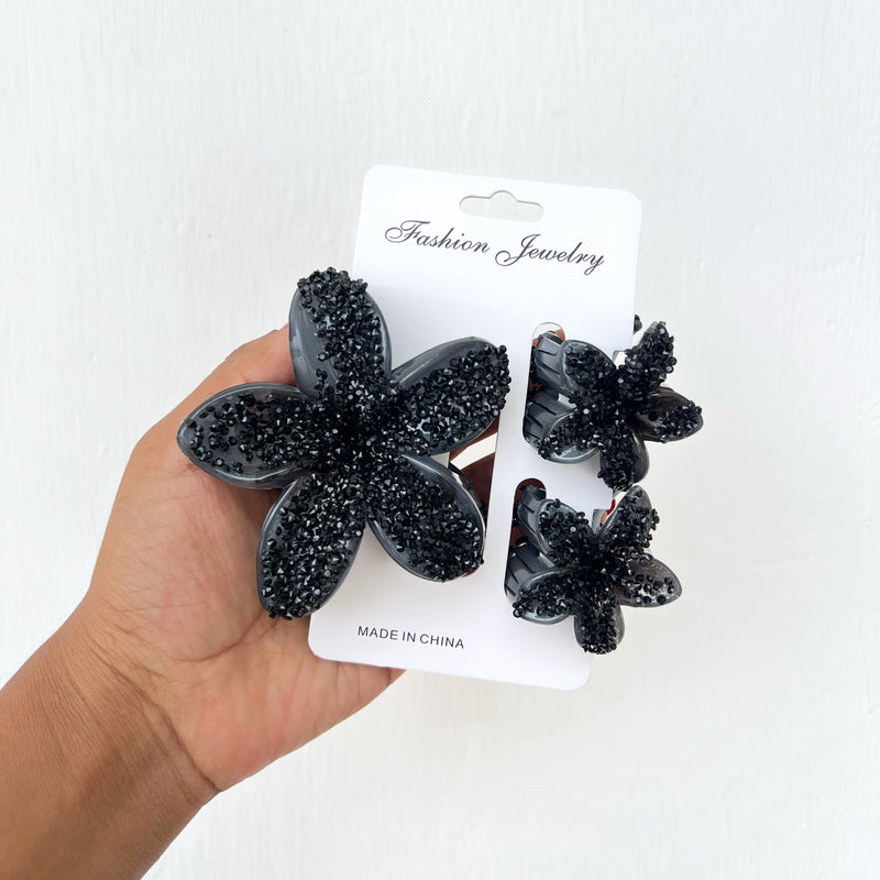 Set de tres Ganchos de flor