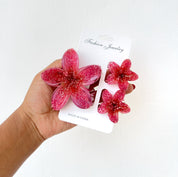 Set de tres Ganchos de flor