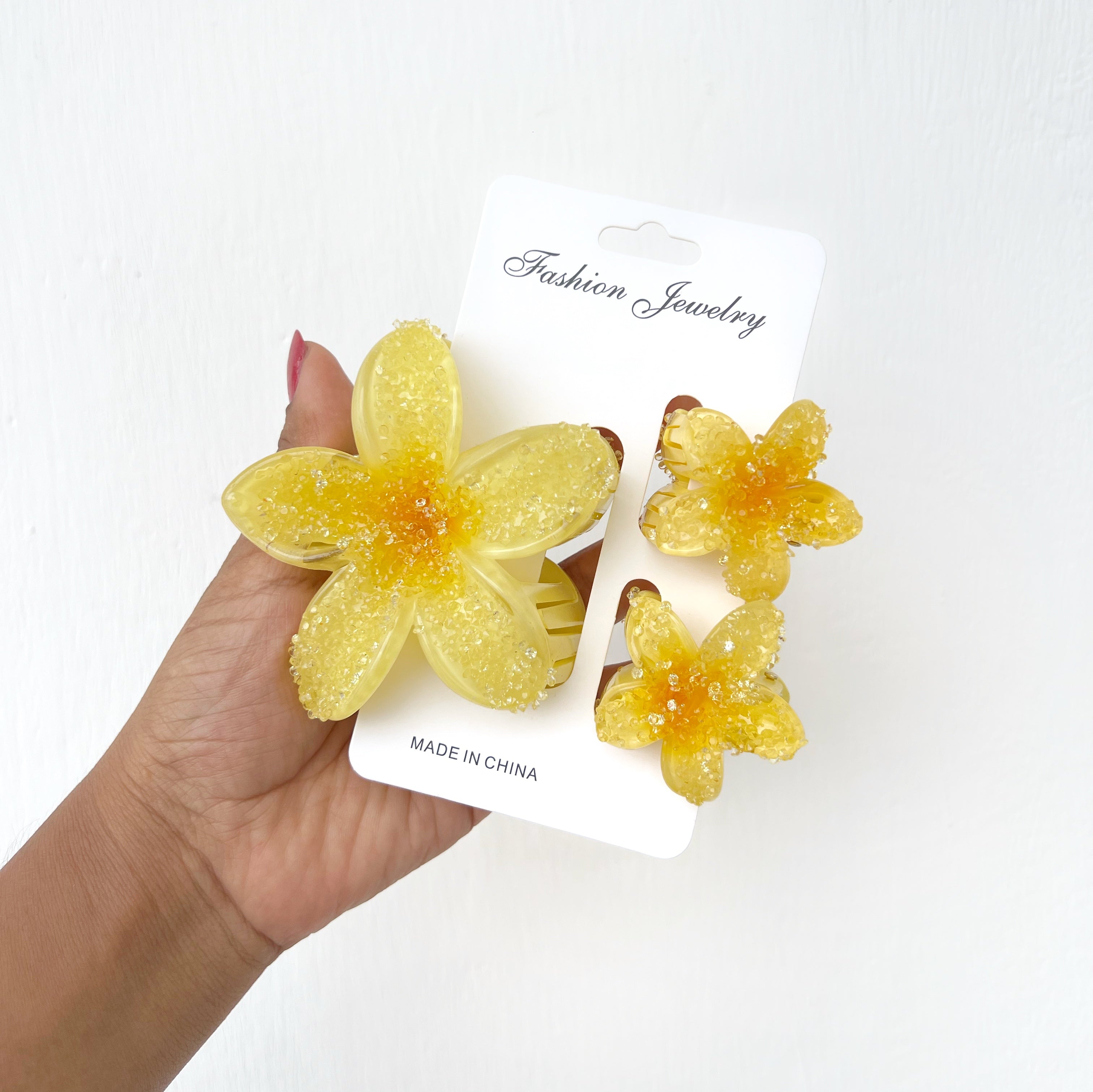 Set de tres Ganchos de flor