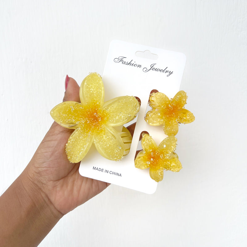 Set de tres Ganchos de flor
