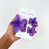 Set de tres Ganchos de flor