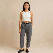 Conjunto de pantalón con crop top