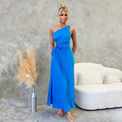 Vestido plisado asimétrico - Dressygt