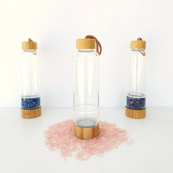 Vaso doble con cristales