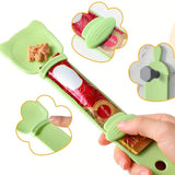 Cuchara dispensadora de snacks para gatos