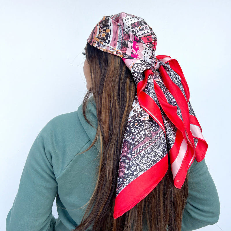 Pañuelo grande con estampado