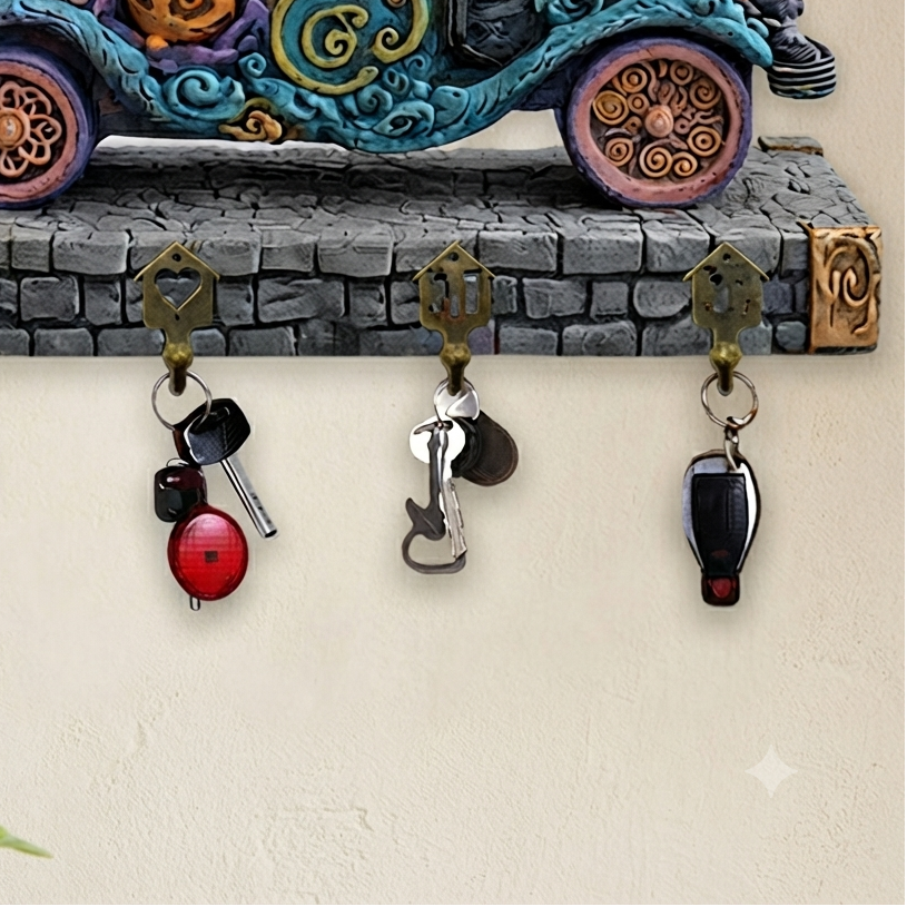 Colgador de llaves de pared estilo Jack Skellington