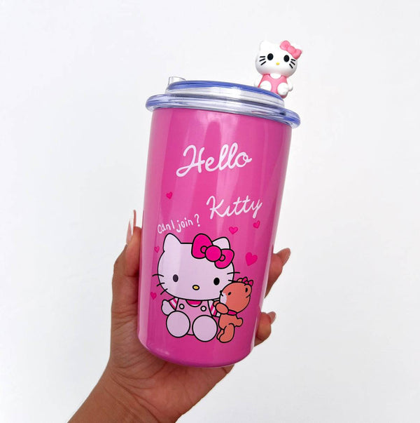 Termo tipo vaso con personajes