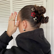 Set de 12 ganchos para cabello en forma de estrella