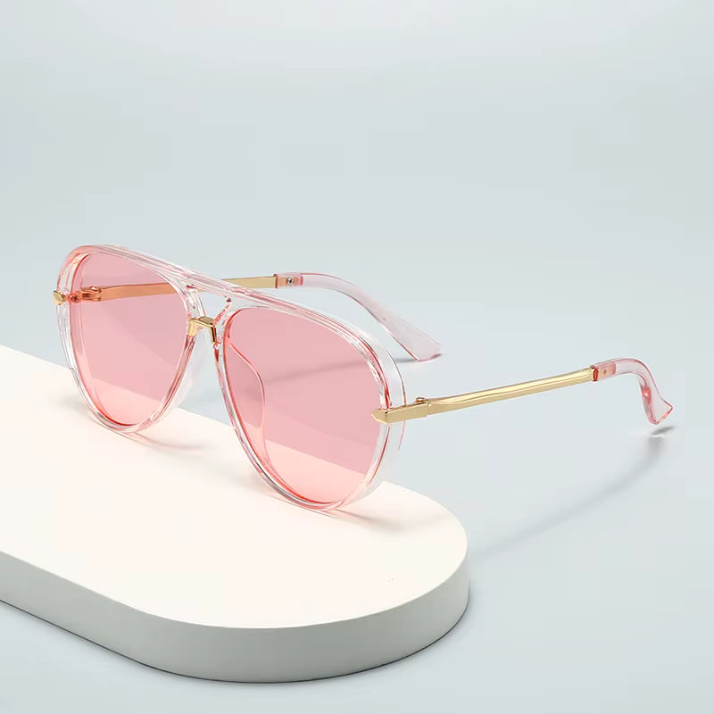 Lentes con diseño estilo aviador tonalidades pastel - Dressygt