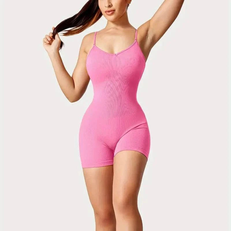 Enterizo de short Stretch