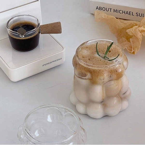 Aesthetic Bubble Glass Cup