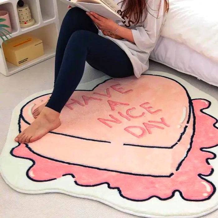 Alfombra de corazón