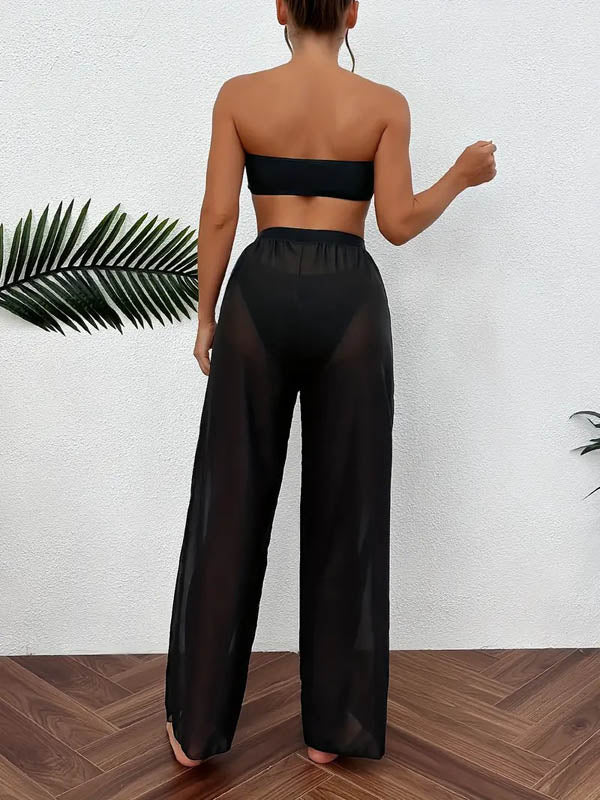 Traje de baño de tres piezas