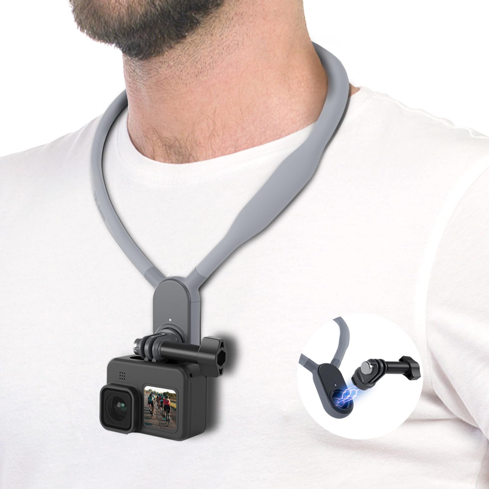 Soporte de cámara manos libres para cuello