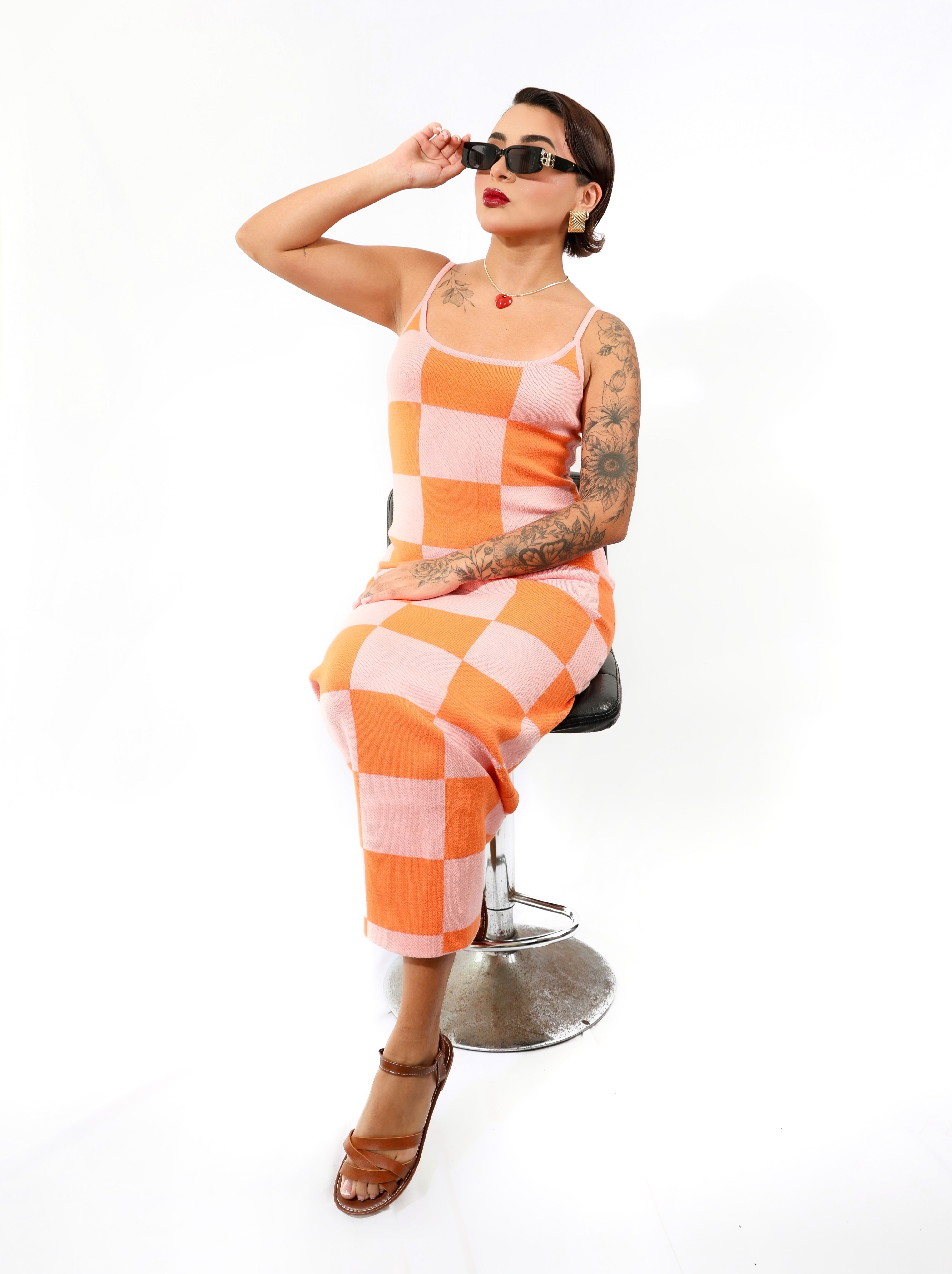 Vestido largo retro