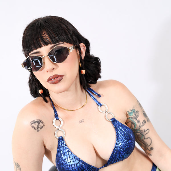 Gafas de sol en diseño hexagonal