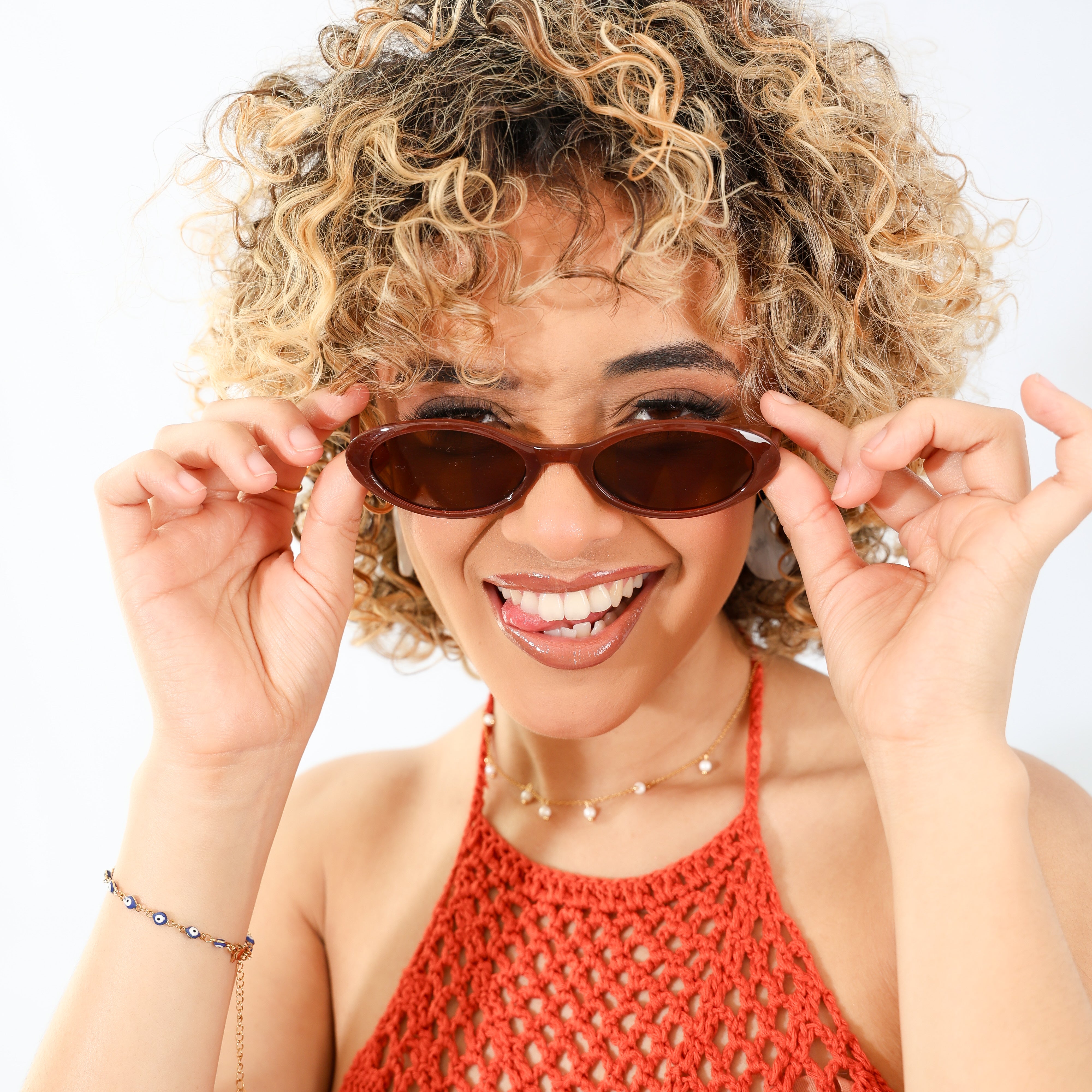 Lentes de sol ovalados retro - Dressygt
