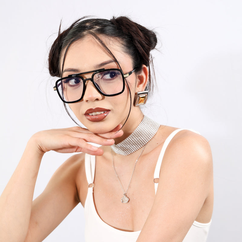 Lentes cuadrados de sol unisex