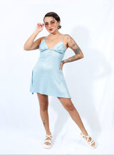 Mini vestido celeste