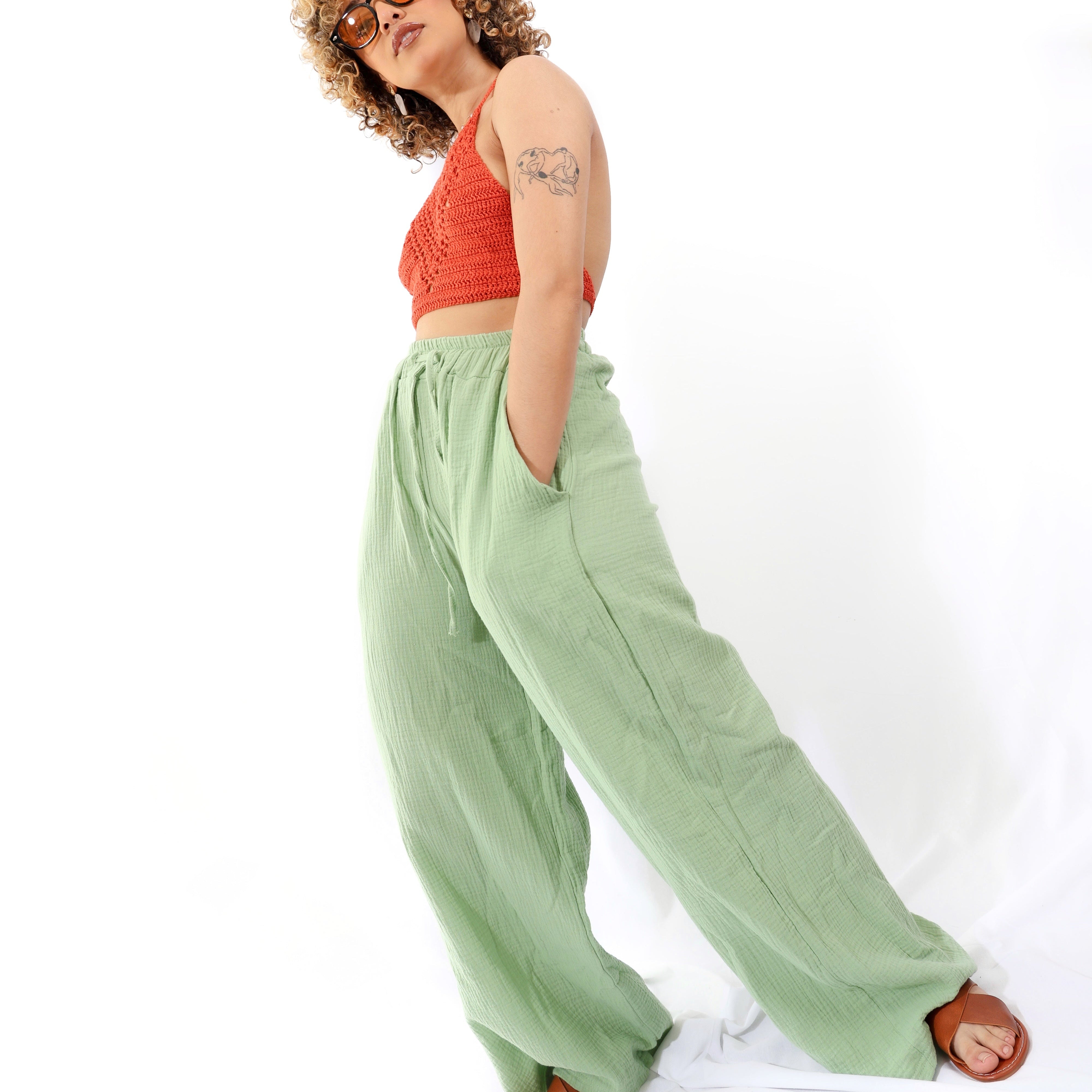 Pantalón ancho para dama