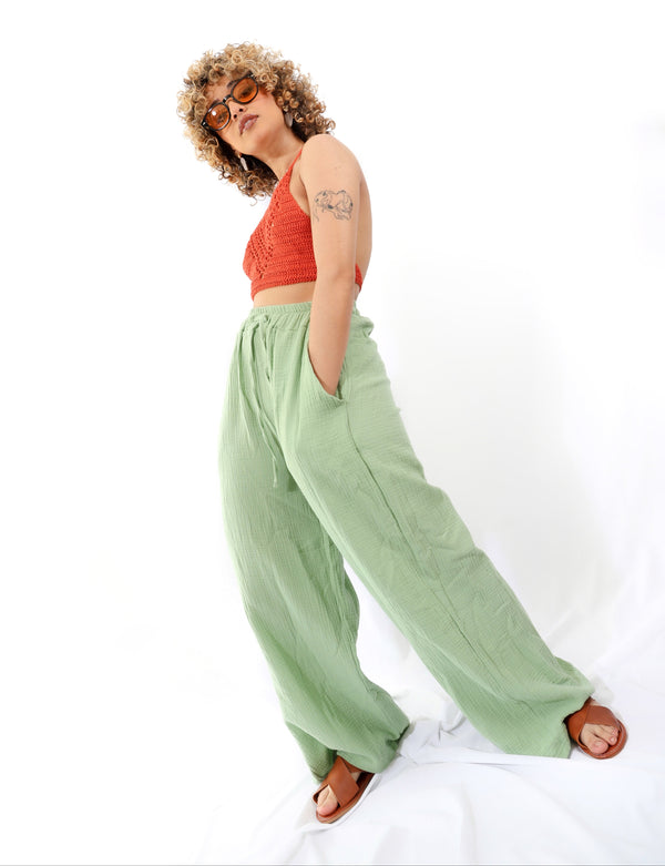 Pantalón ancho para dama