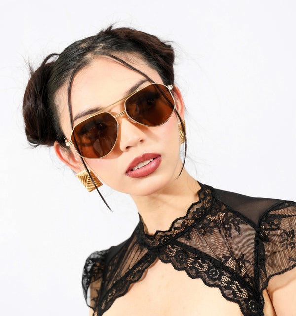 Lentes unisex estilo gota