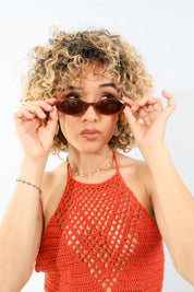 Lentes de sol ovalados retro - Dressygt