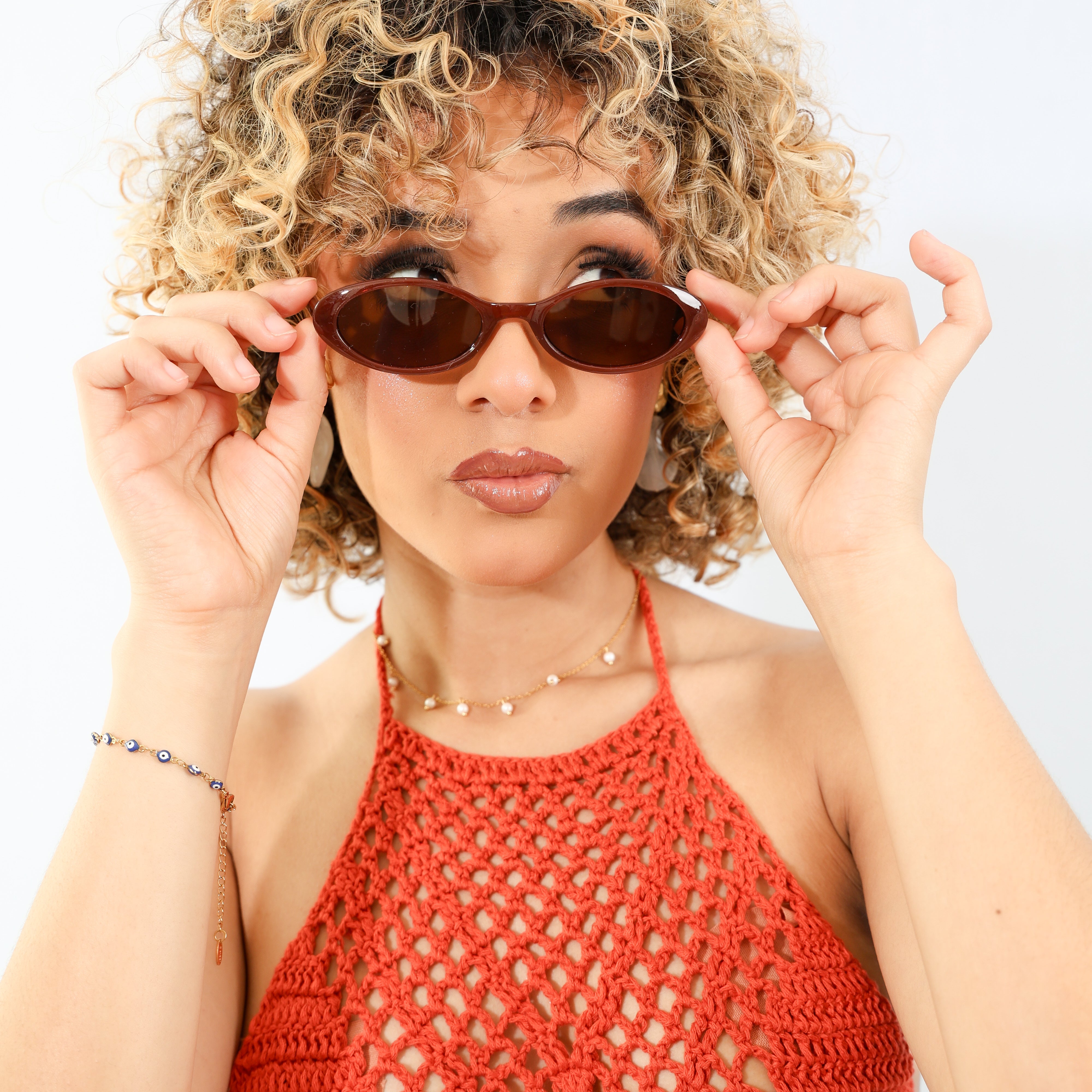 Lentes de sol ovalados retro - Dressygt