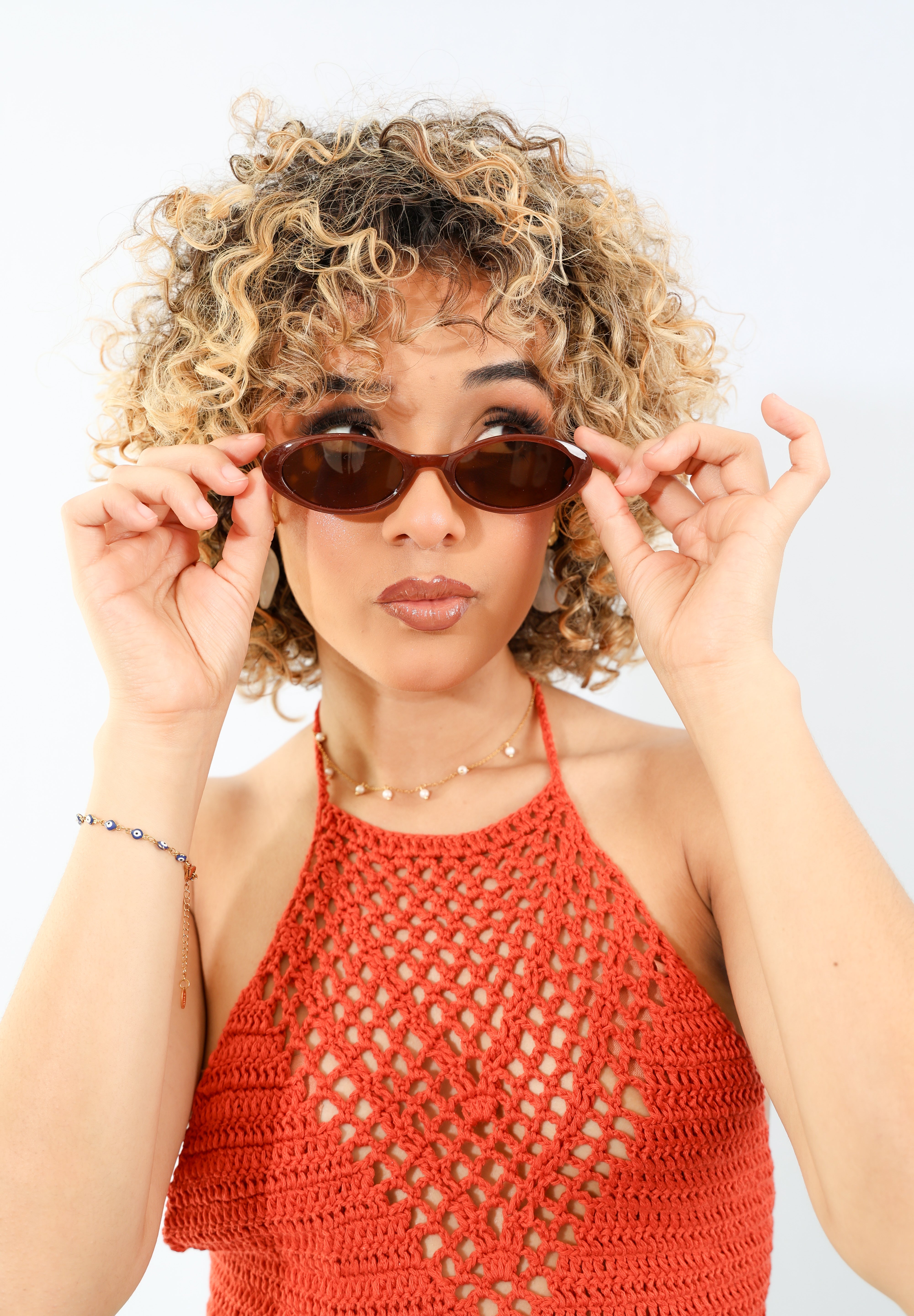 Lentes de sol ovalados retro - Dressygt