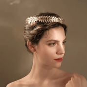 Diadema de hojas gold