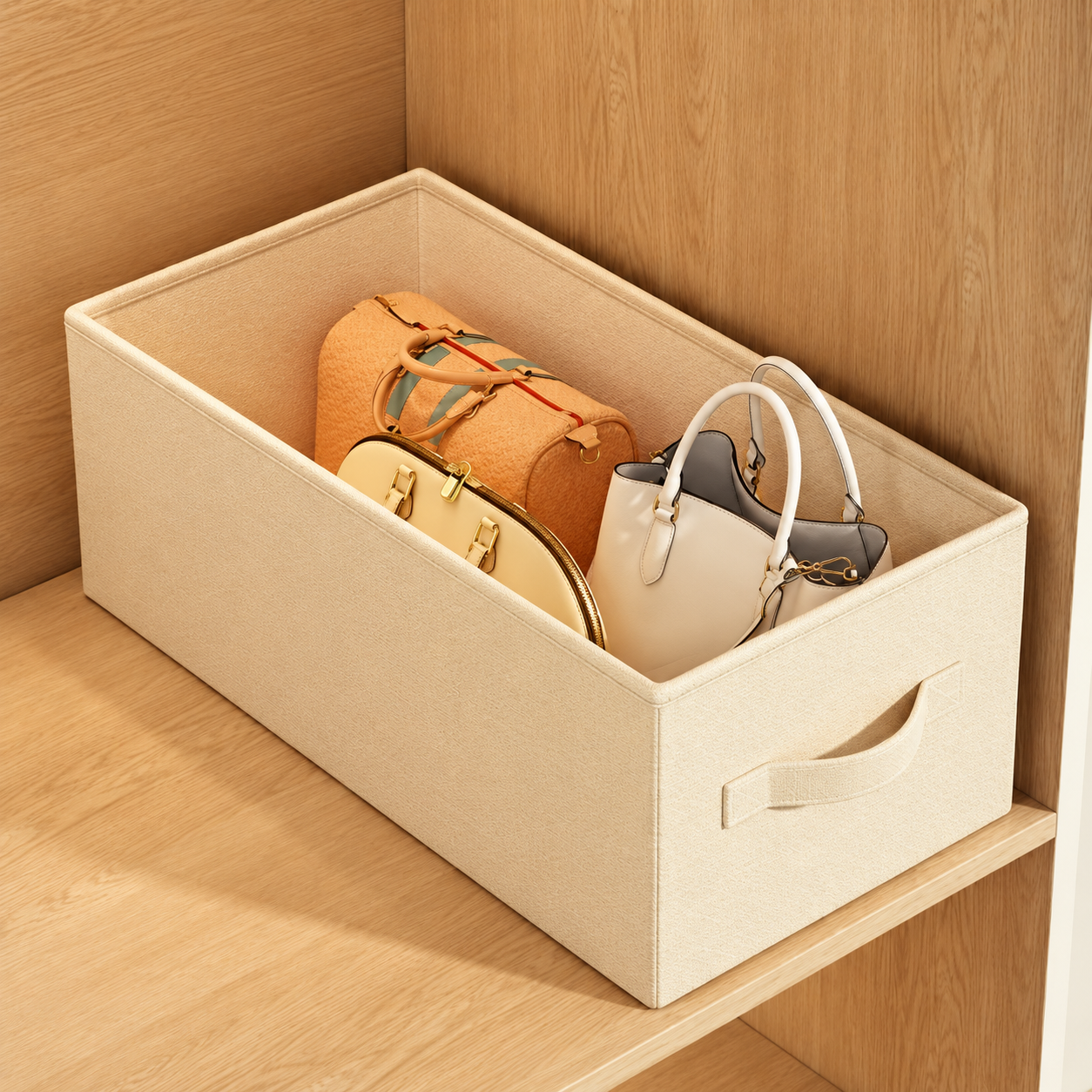 Caja organizadora de tela para ropa