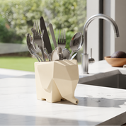 Escurridor de cubiertos con diseño de elefante