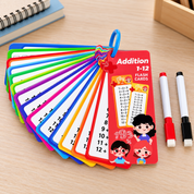 Set de tarjetas educativas de matemáticas