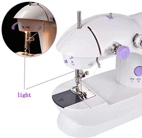 Mini máquina de coser portátil con pedal