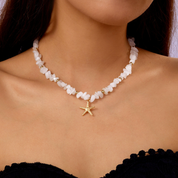 Collar de piedras y estrella de mar