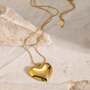 Collar de corazón dorado - Dressygt