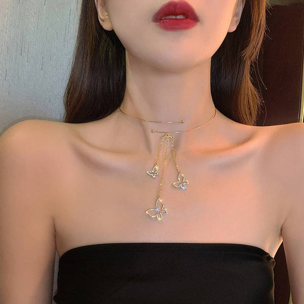 Collar de mariposas
